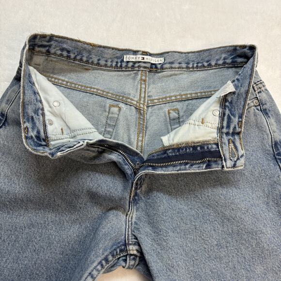 Vintage Tommy Hilfiger Y2K Bootcut Jeans Acid Wash High Rise Denim Size 8 - Picture 6 of 16